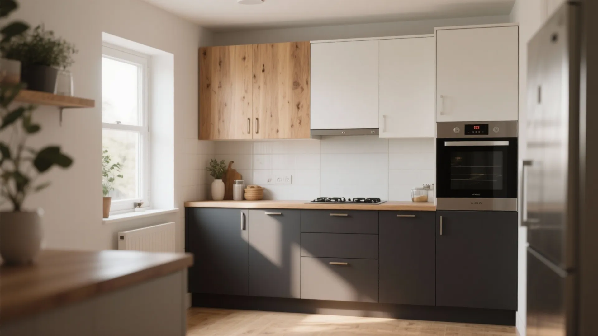 7. Two-Tone Cabinets