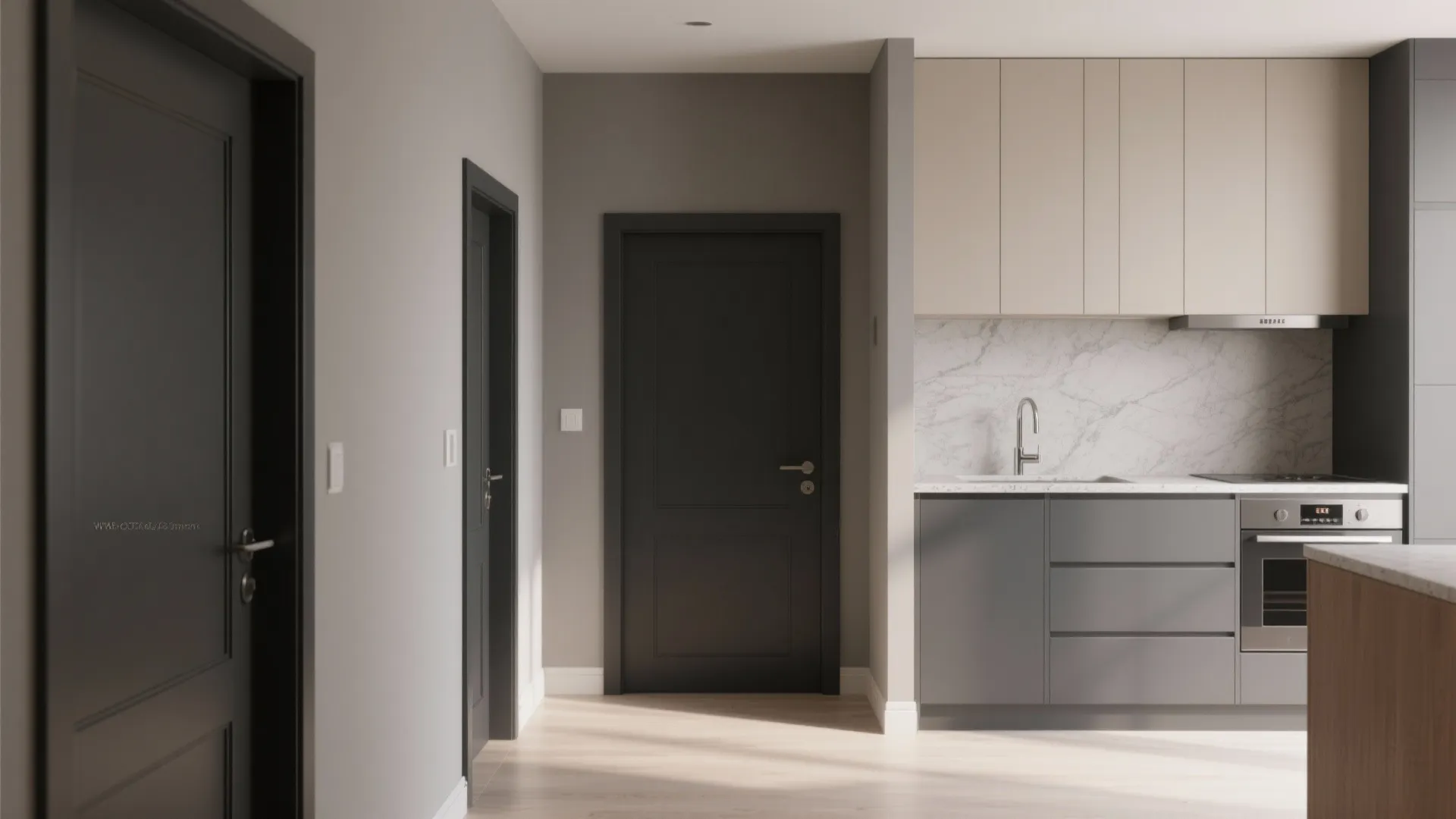 Two-Tone Balance: Trim, Doors, and Cabinetry