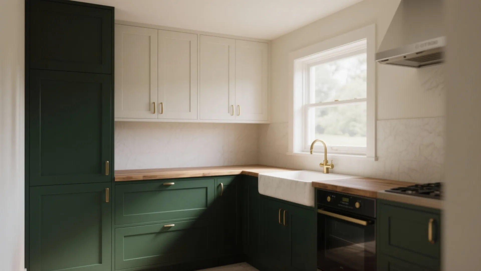 1. Two-Tone Cabinets for Depth