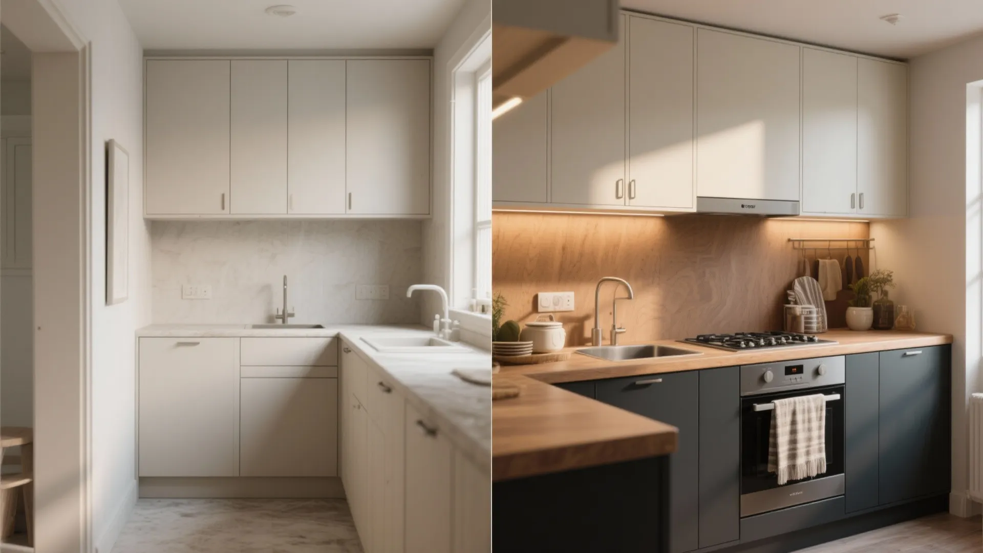 4. High-Contrast Two-Tone Cabinets