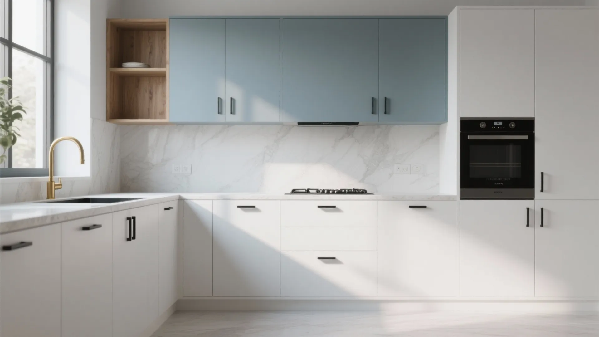 4. Use two-tone cabinetry