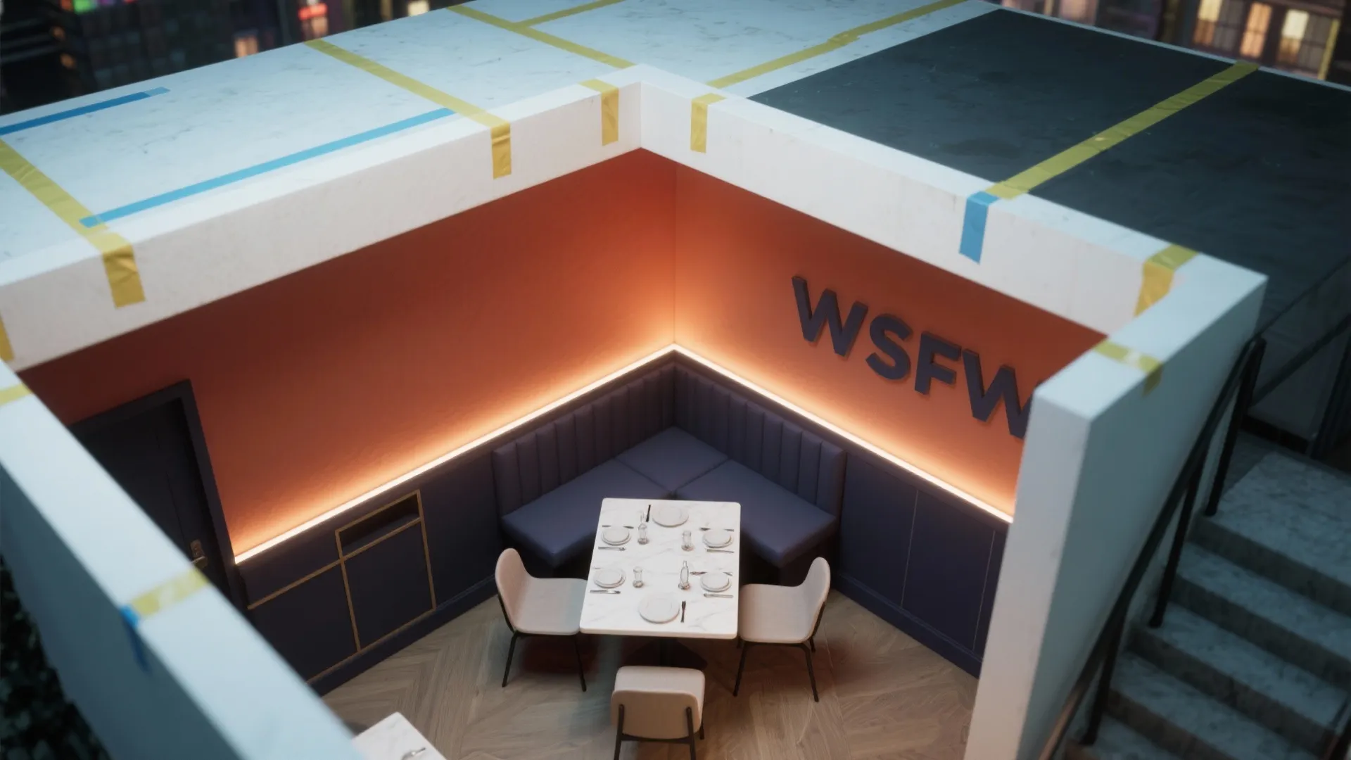 5. Two-Tone Walls and Accent Ceilings for Visual Interest