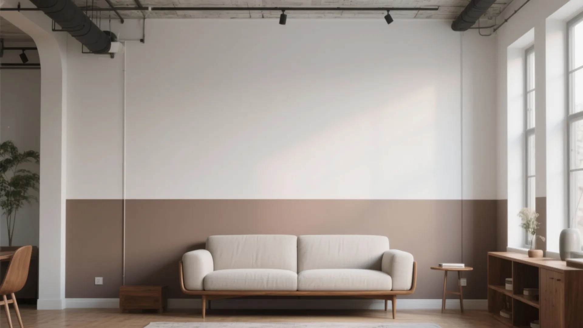 2. Two-Tone Walls to Fake Higher Ceilings