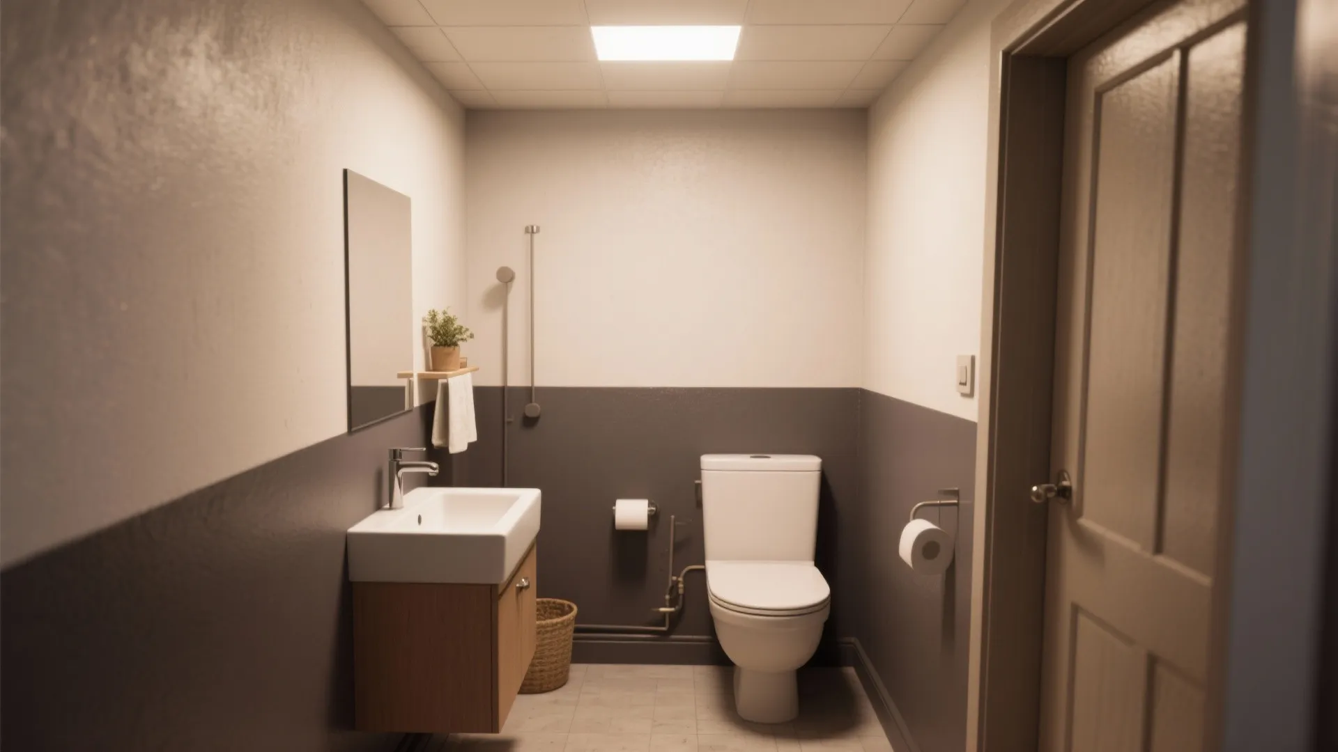 2. Soft Two-Tone: Float the Ceiling