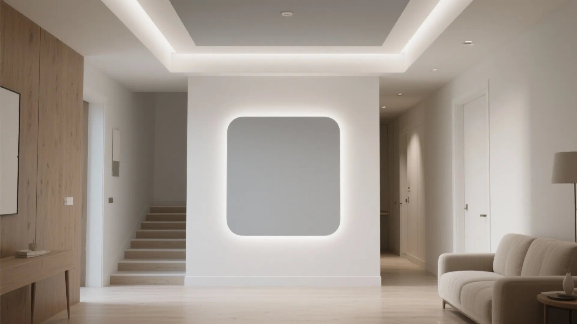 Two-Tone POP Ceiling to Visually Zone Without Walls