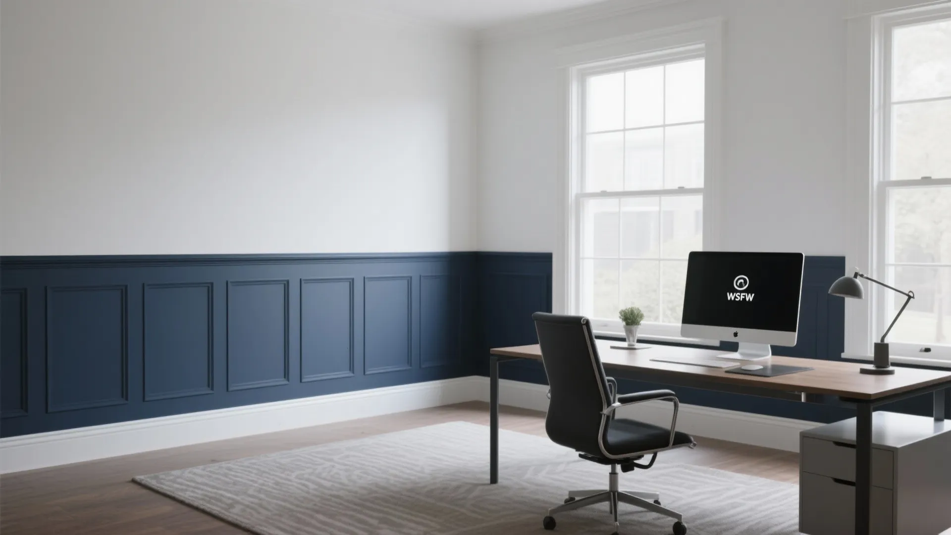 Two-Tone Chair Rail Stripe