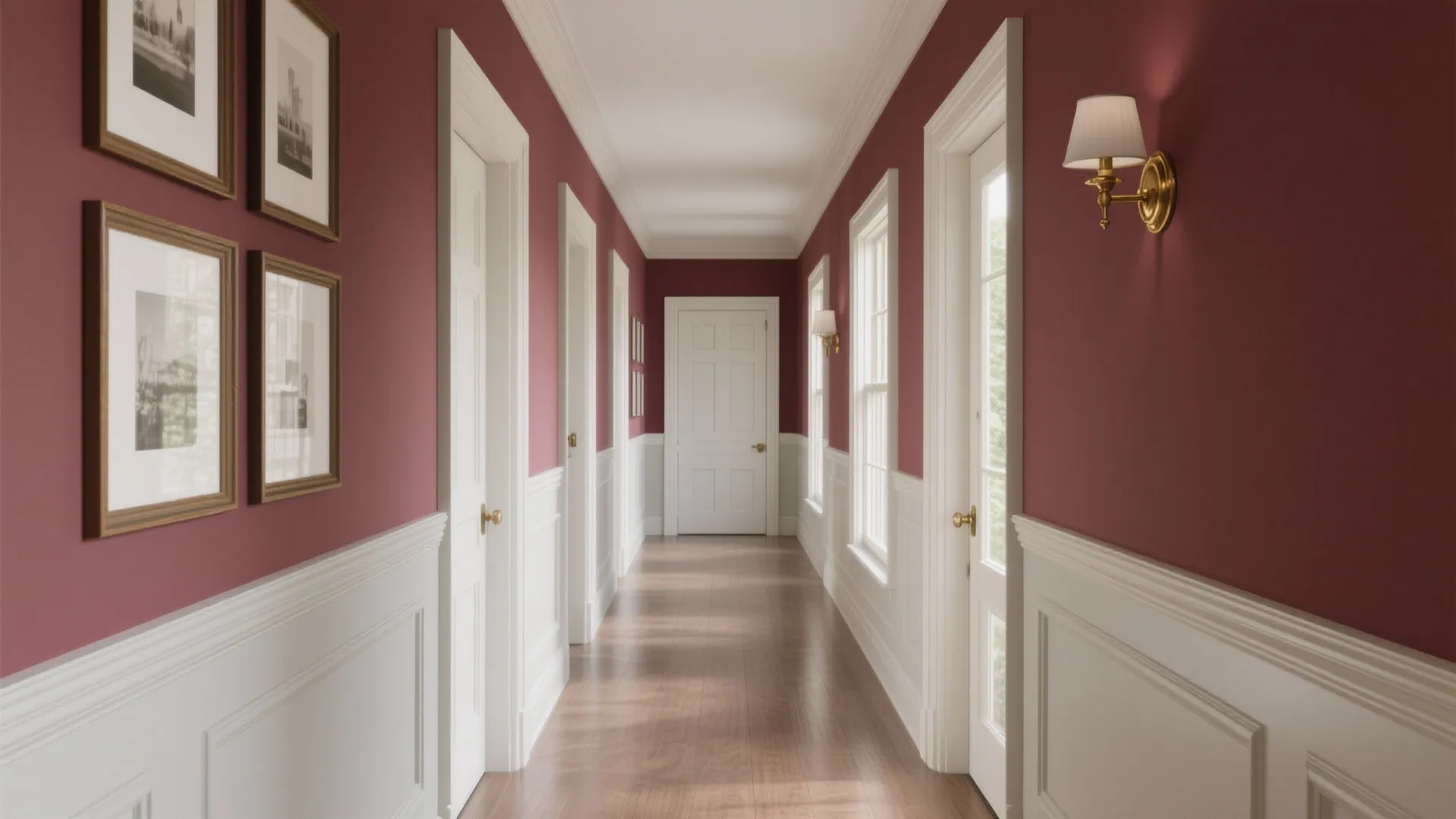 4) Two-Tone Walls with Elegant Chair Rail