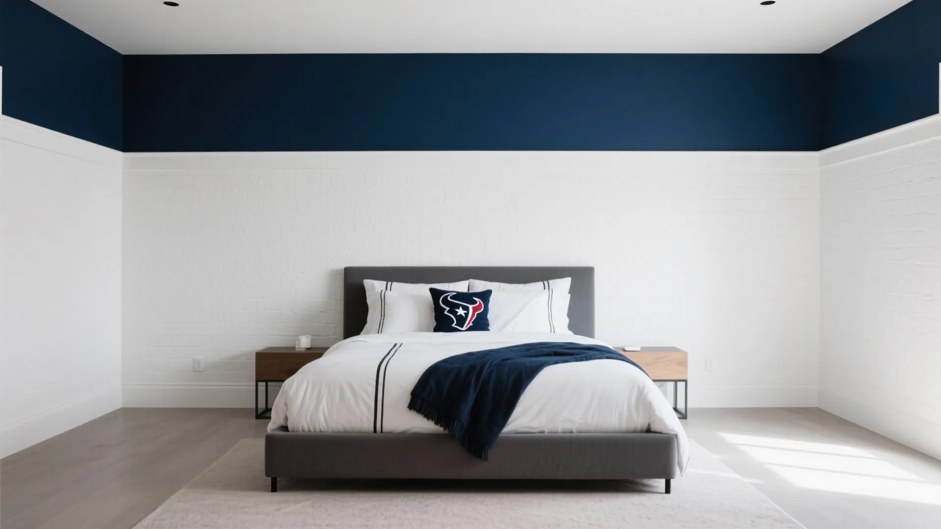 4. Two-Tone Half Walls