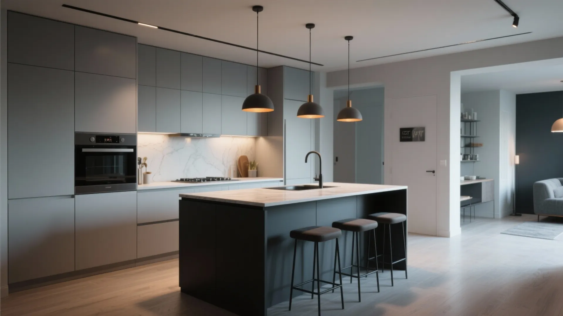 3. Two-Tone with a Dark Island