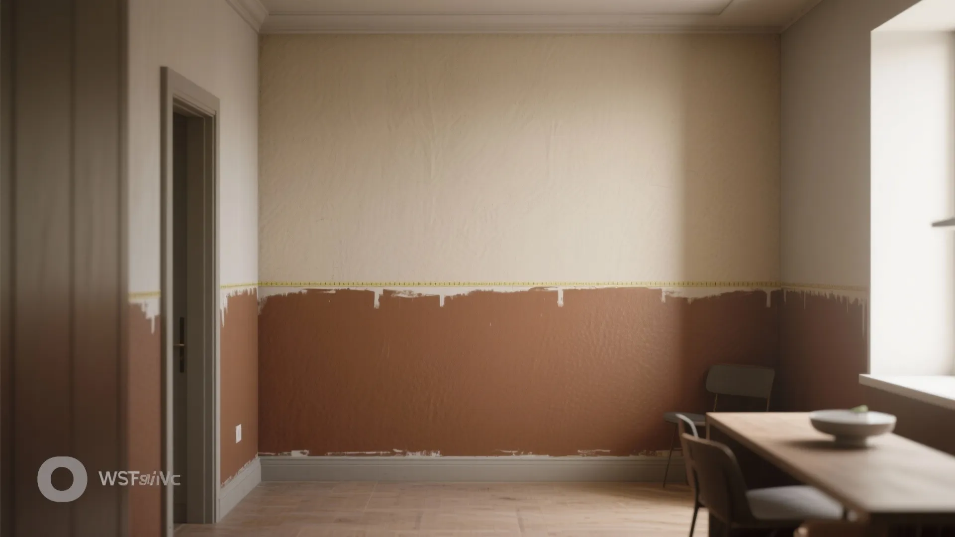 2. Two-tone walls for depth