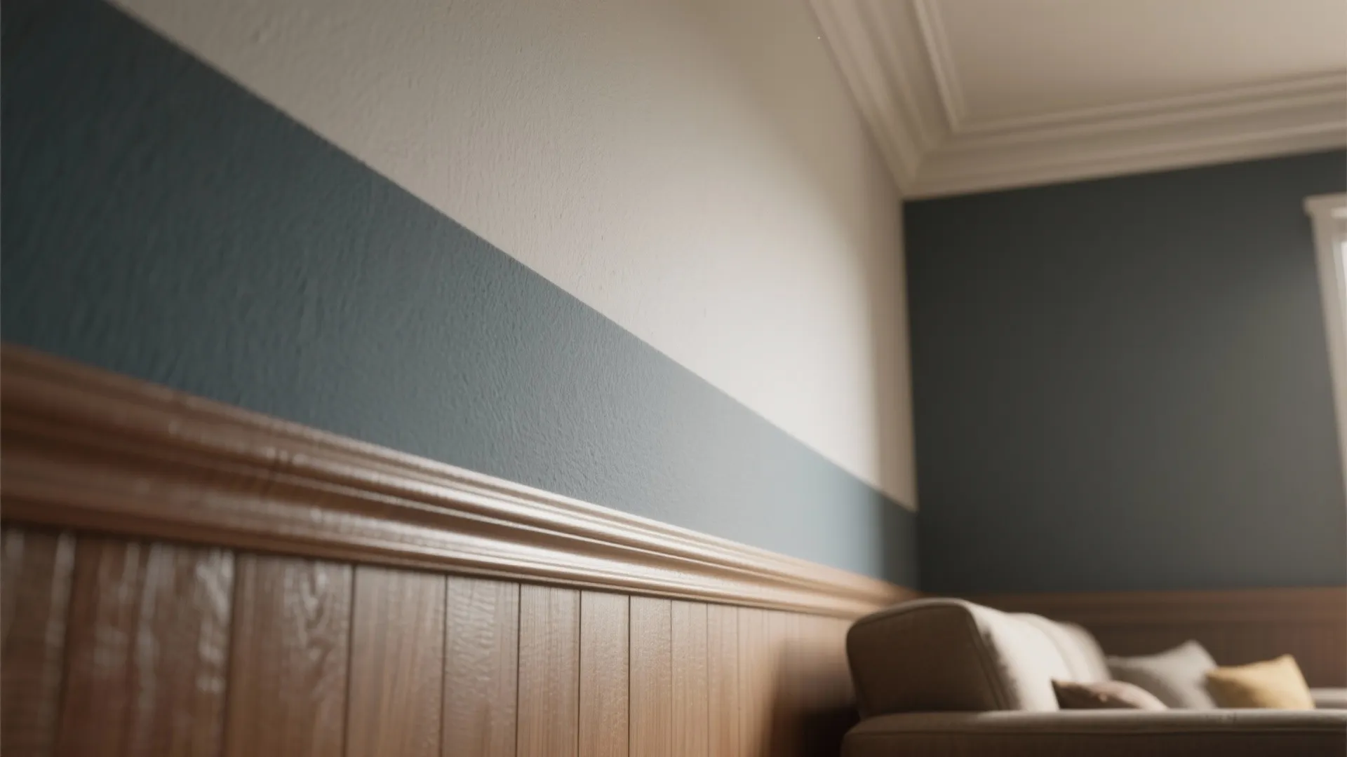 4. Two-tone walls to change proportions