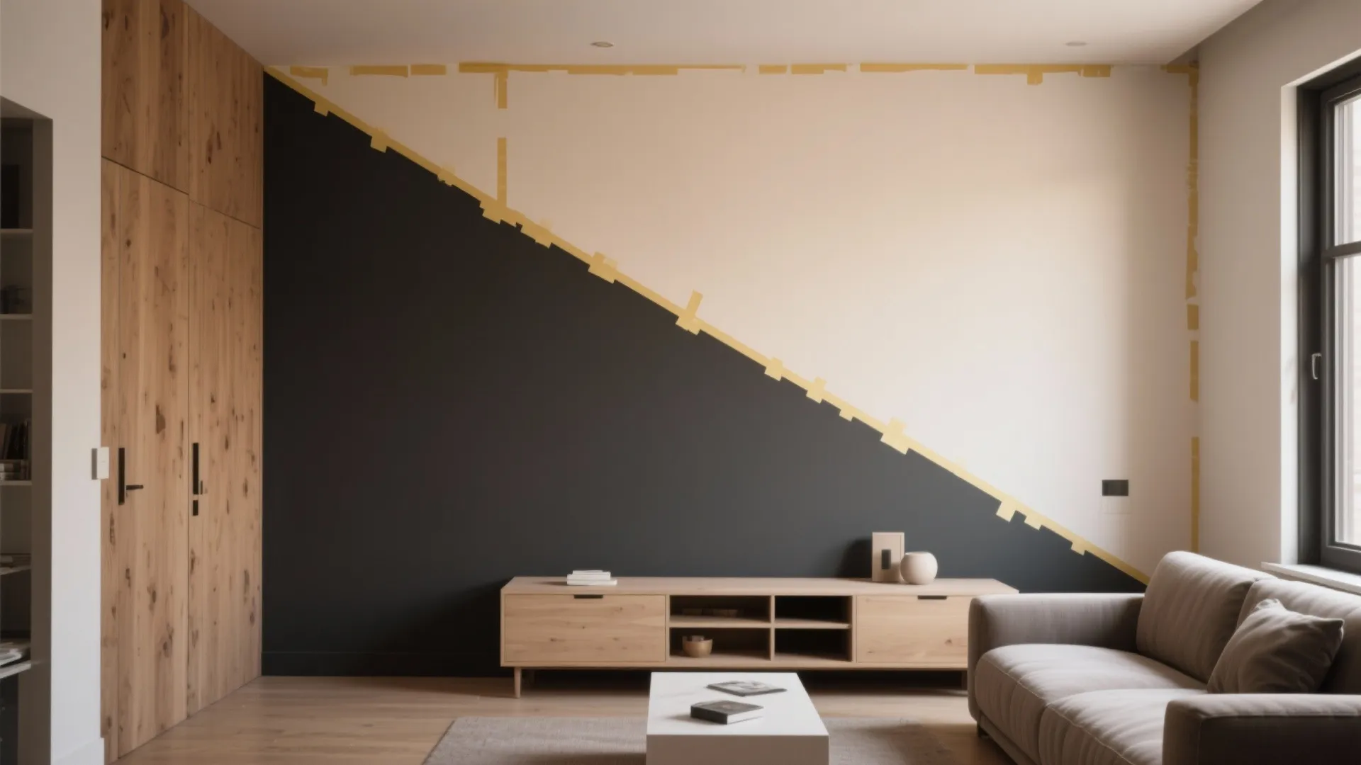 2. Two-tone diagonal split