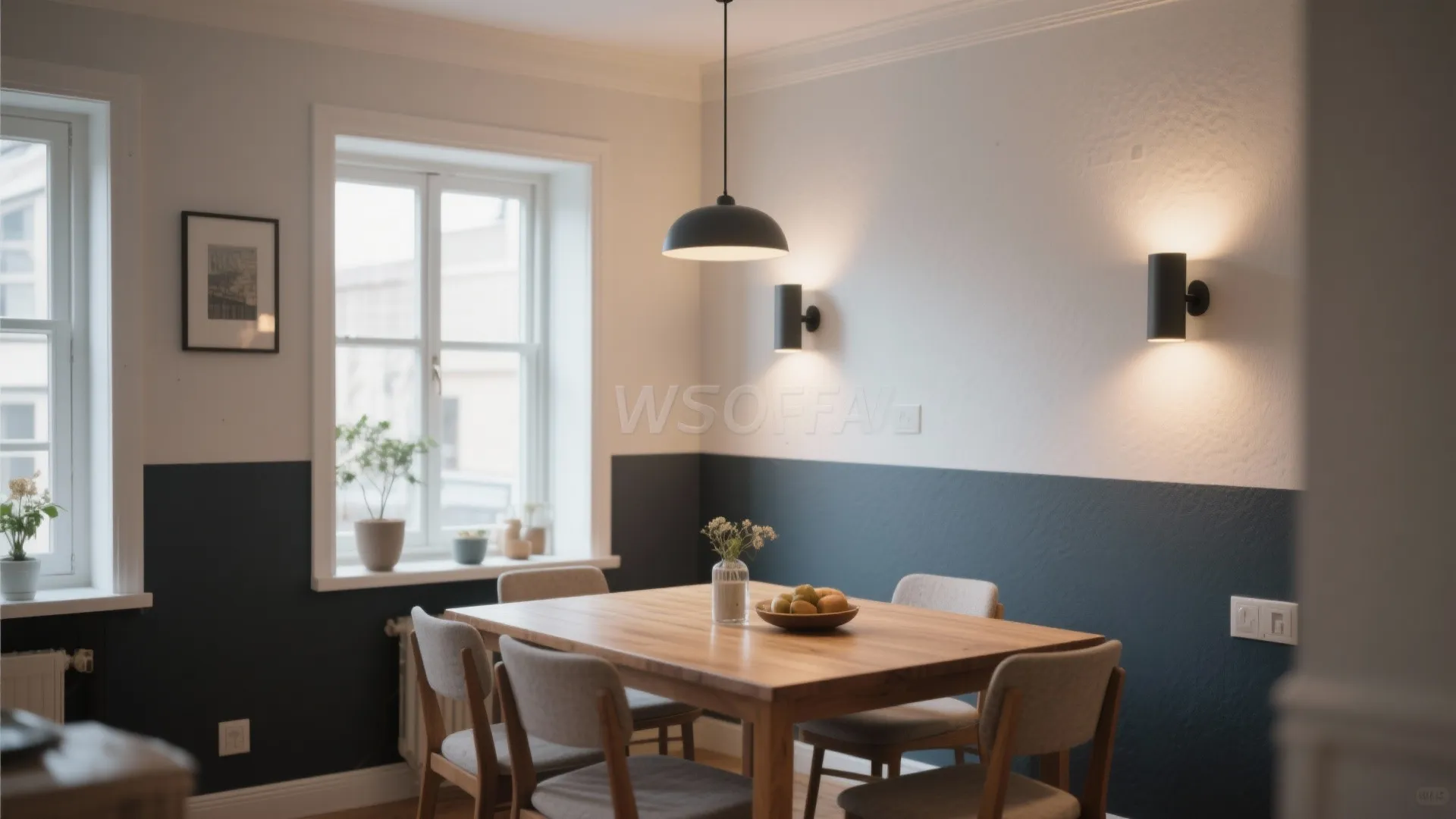 5. Two-Tone Paint or Wainscoting