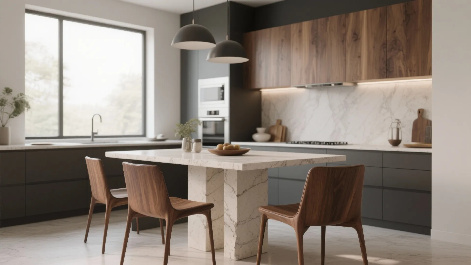 8. Two-Tone Dining Areas