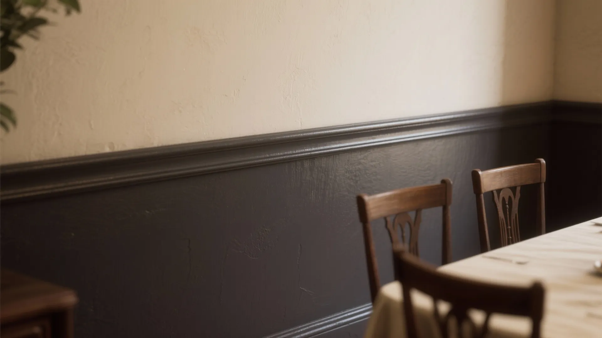4. Two-Tone Walls and Chair Rail Tricks