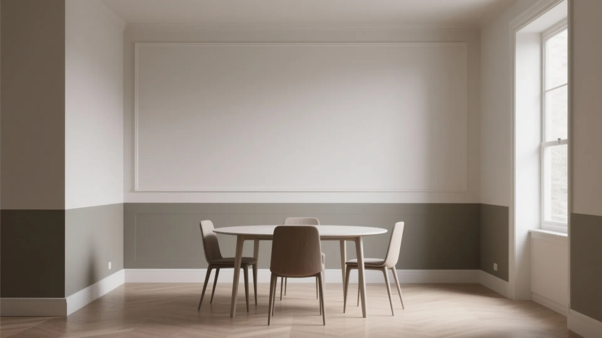 3. Two-tone walls for height and interest