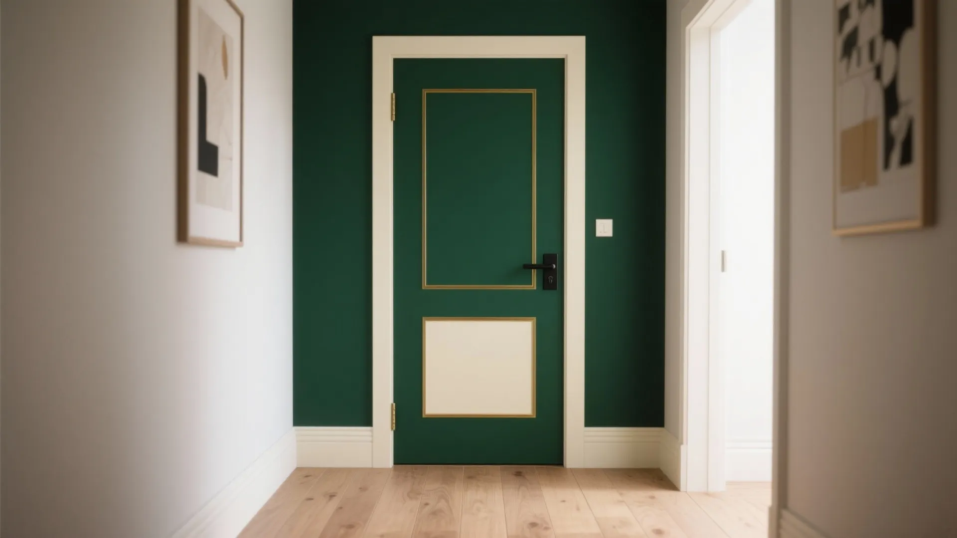 Bold Two-Tone Door Paint and Color Blocking