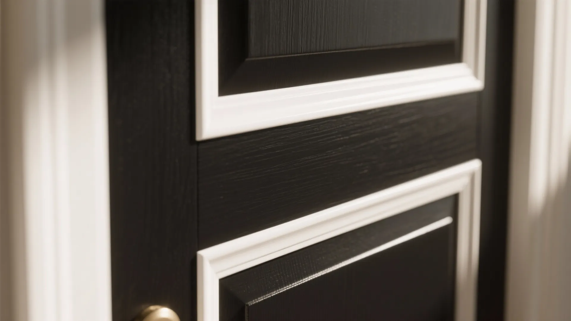 4. Two-Tone Doors and Trim for Modern Contrast