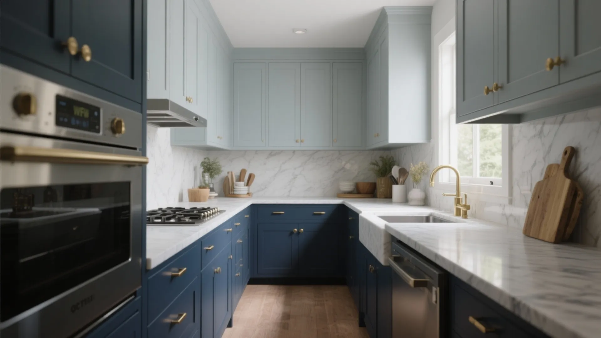 Two-Tone Drama: Upper Light, Lower Dark