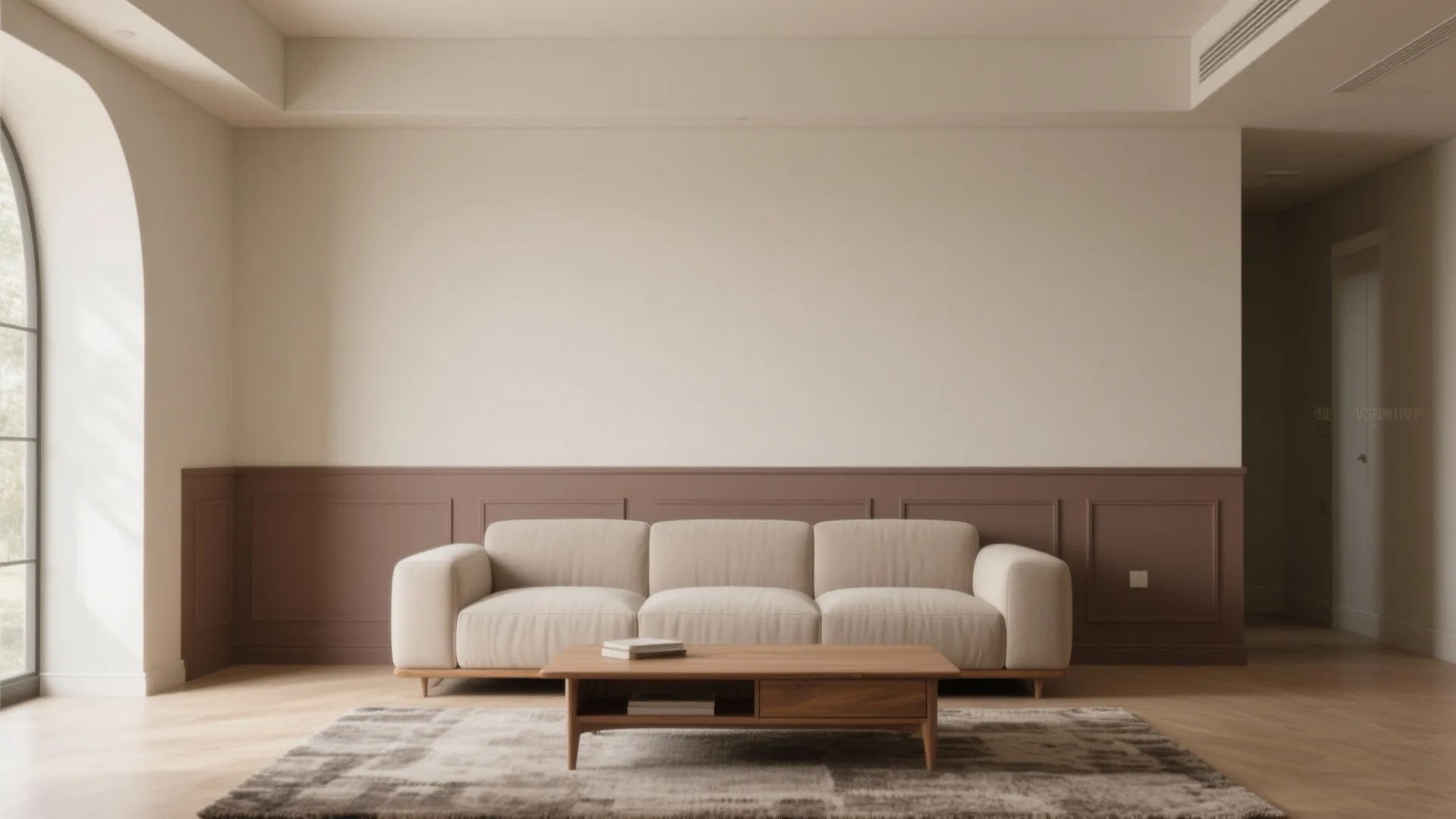 Two-tone walls or color drenching for height and character