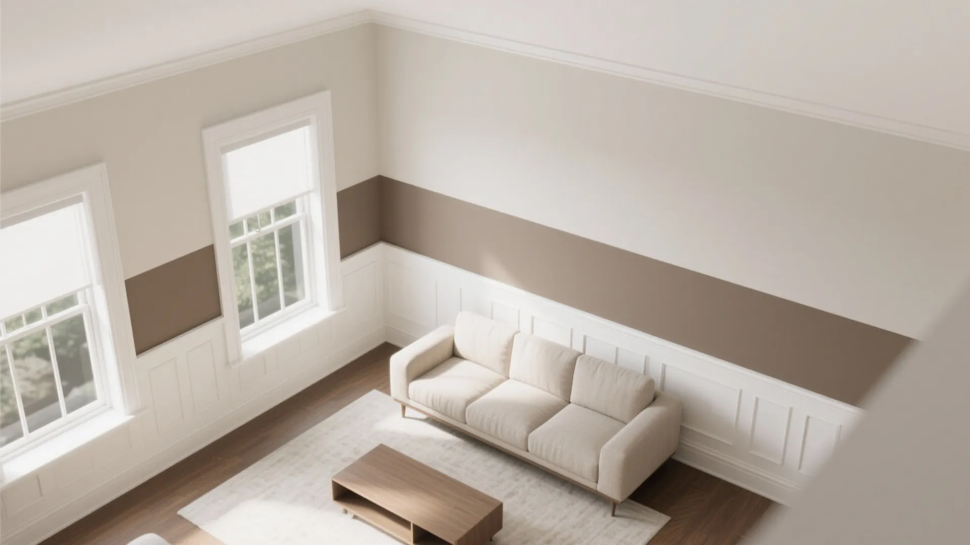 Two-Tone Walls and Color Drenching