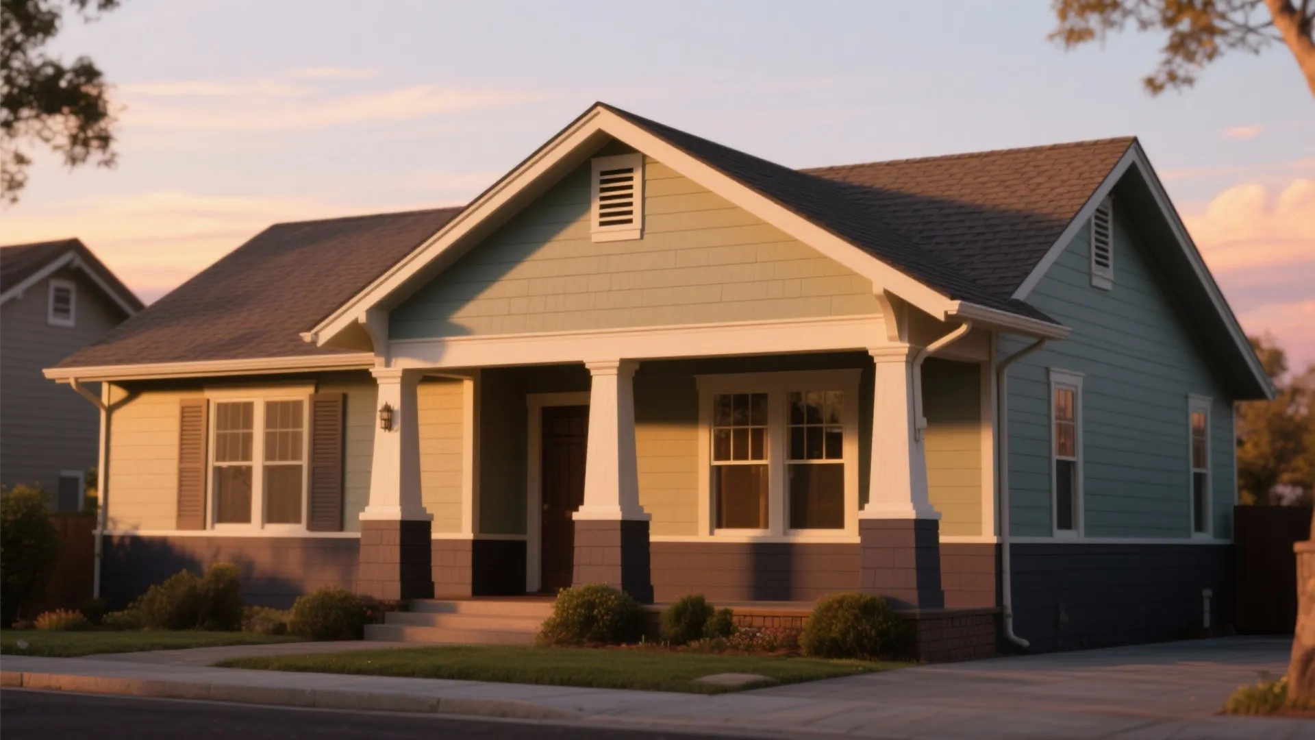 4. Two-Tone Exterior for Strong Lines