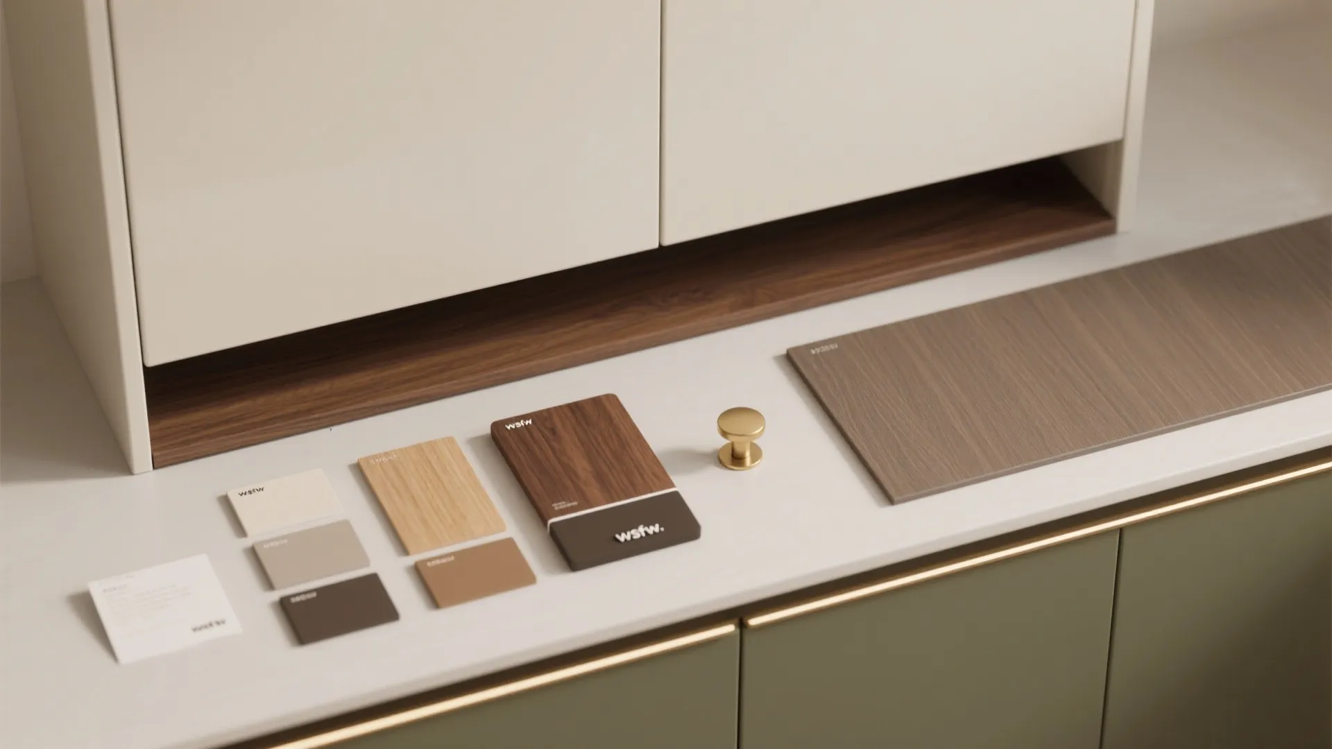 3. Two-tone cabinets to open the visual space