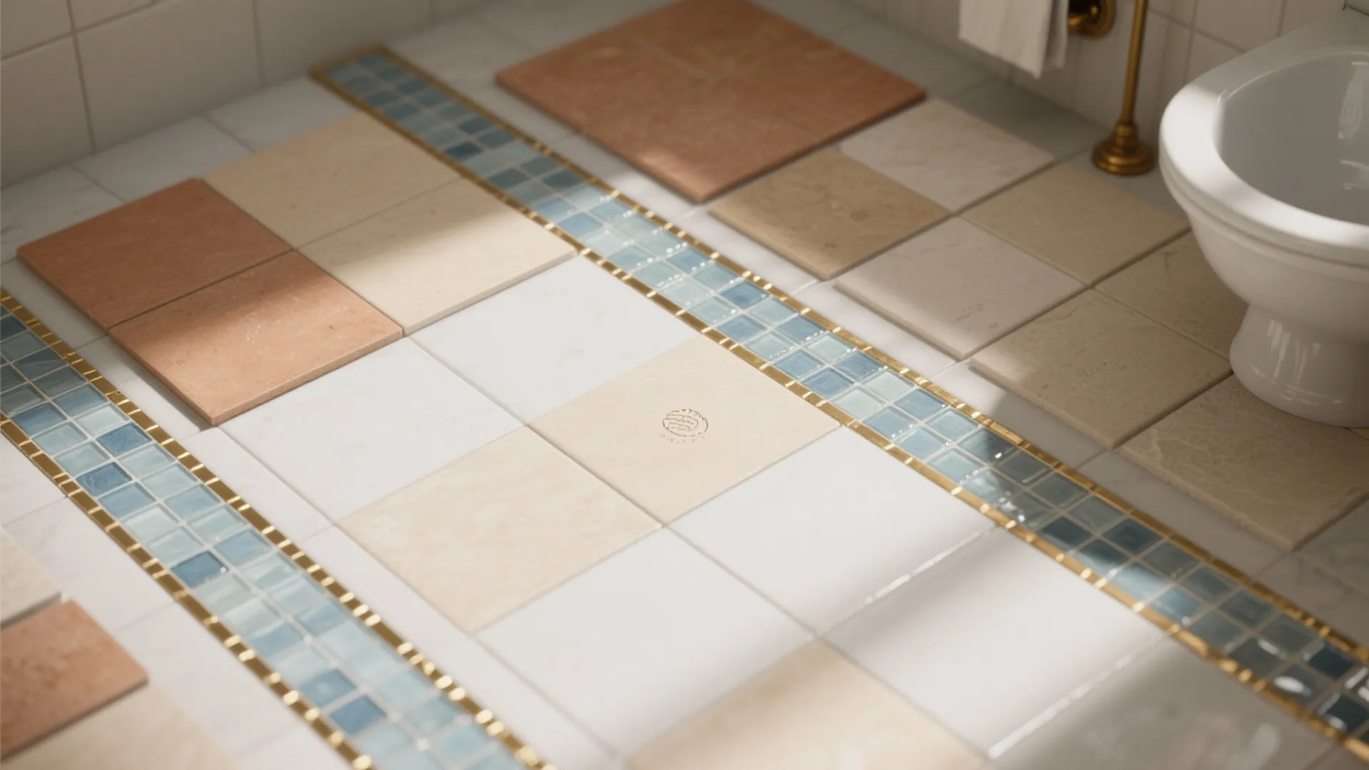 Two-tone palettes with warm neutrals and coastal blues