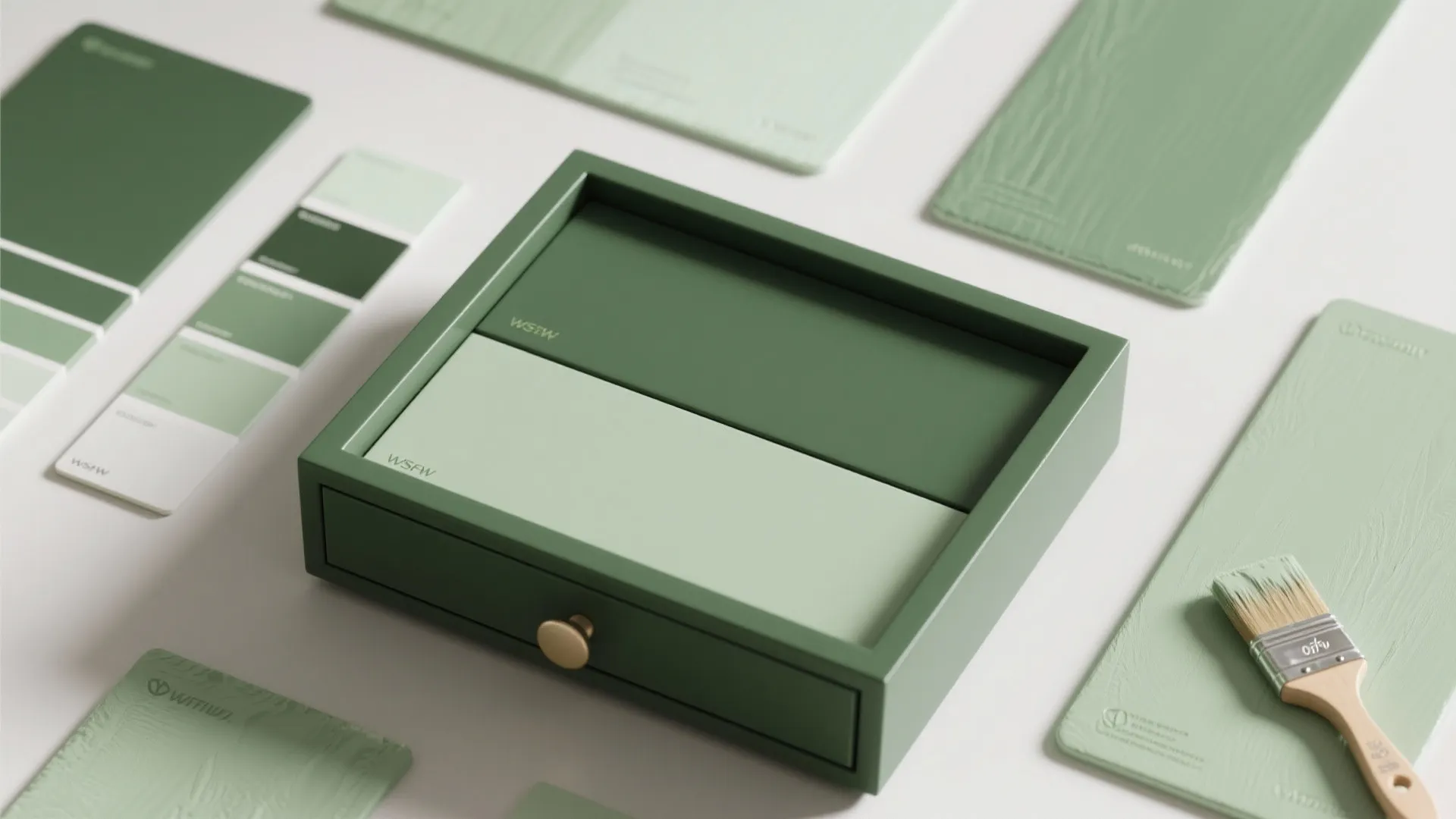 3. Two-Tone Green: Ombre or Panel Contrast