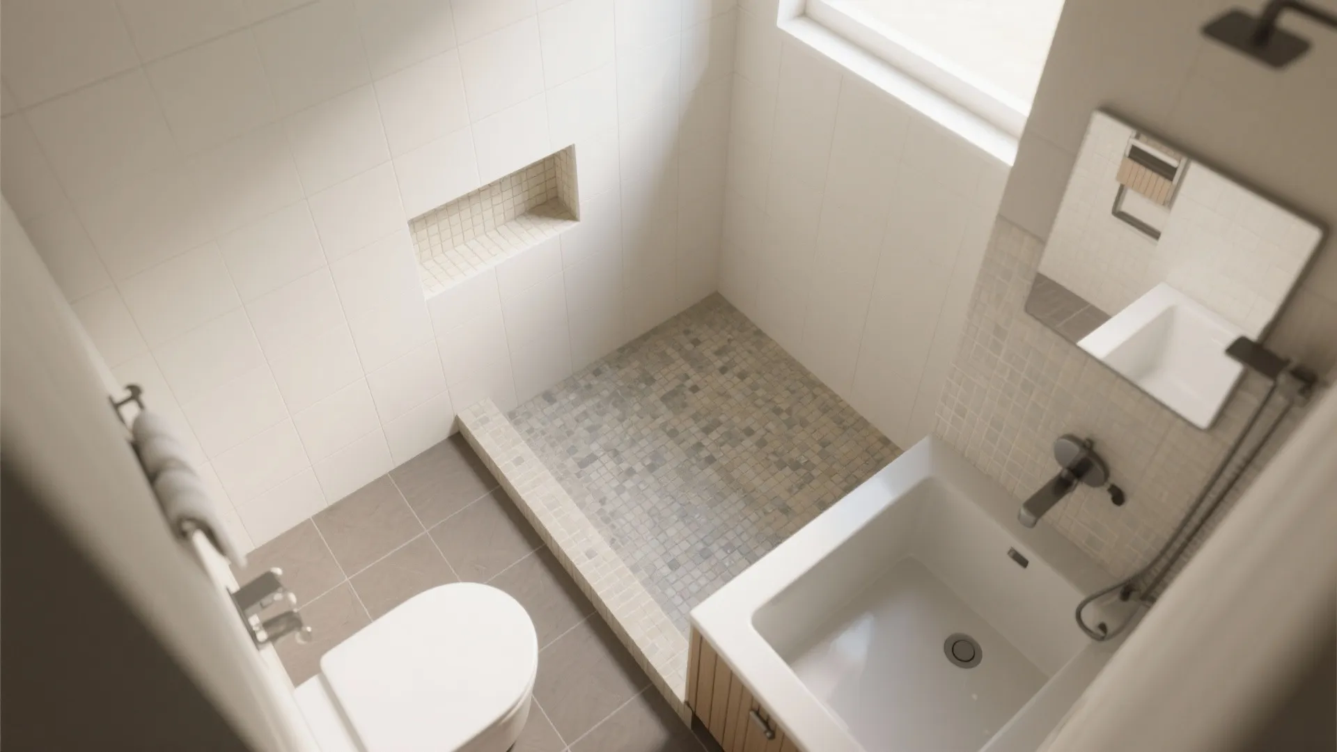 Two-Tone Harmony: Light Walls, Slightly Darker Floor