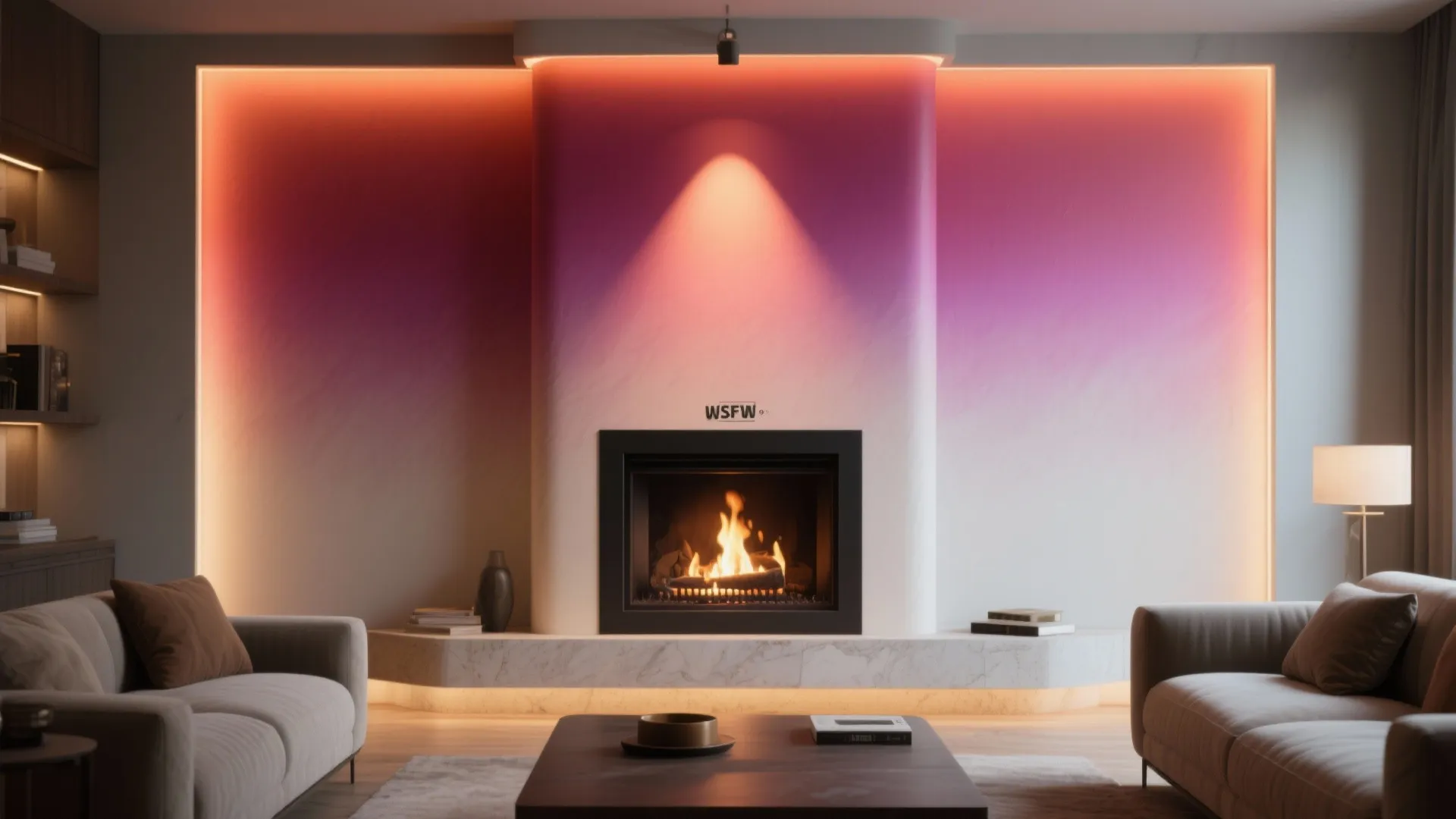 3. Two-tone ombre that frames a focal point