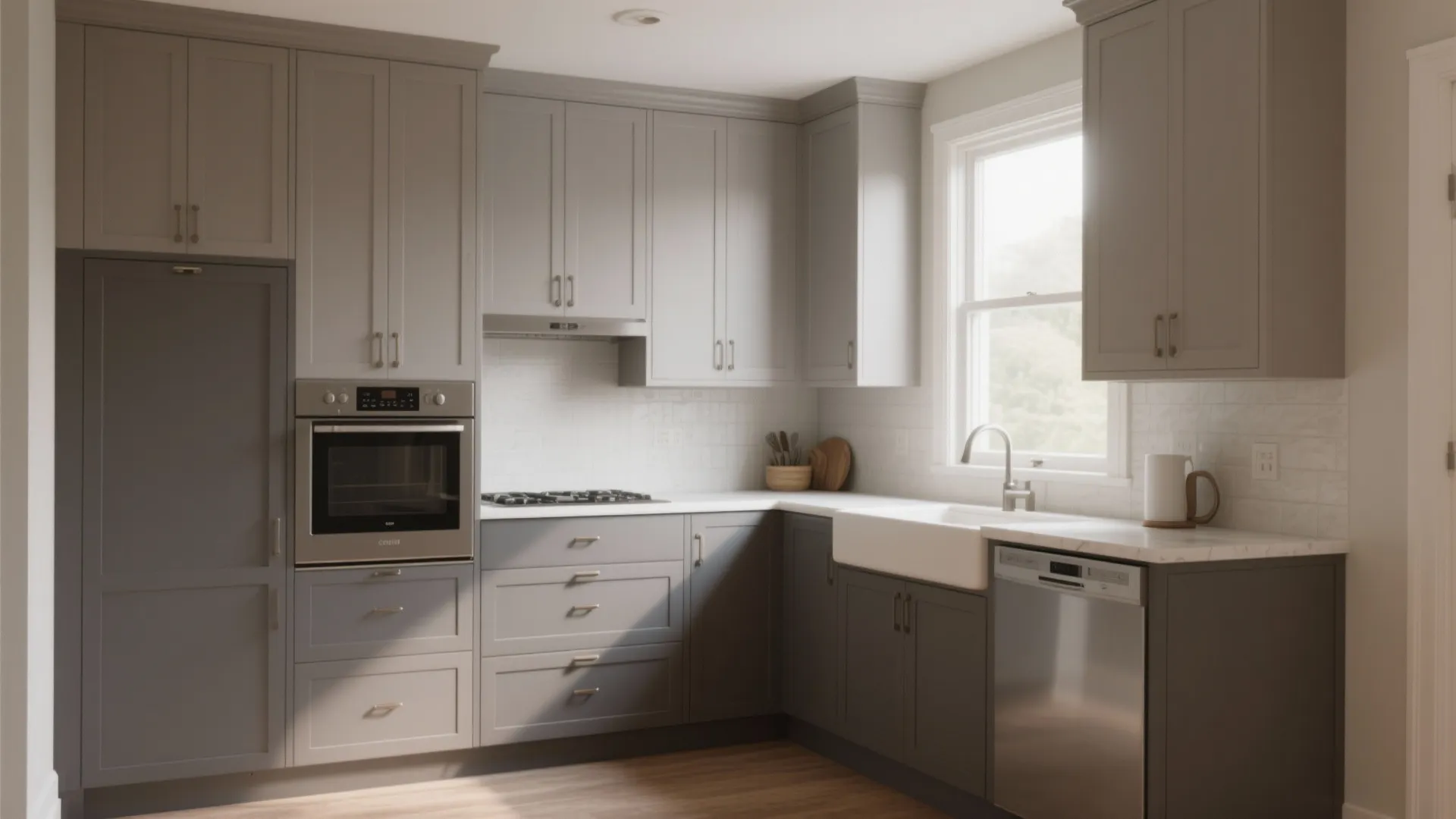 2. Two-Tone Warm Gray Layout