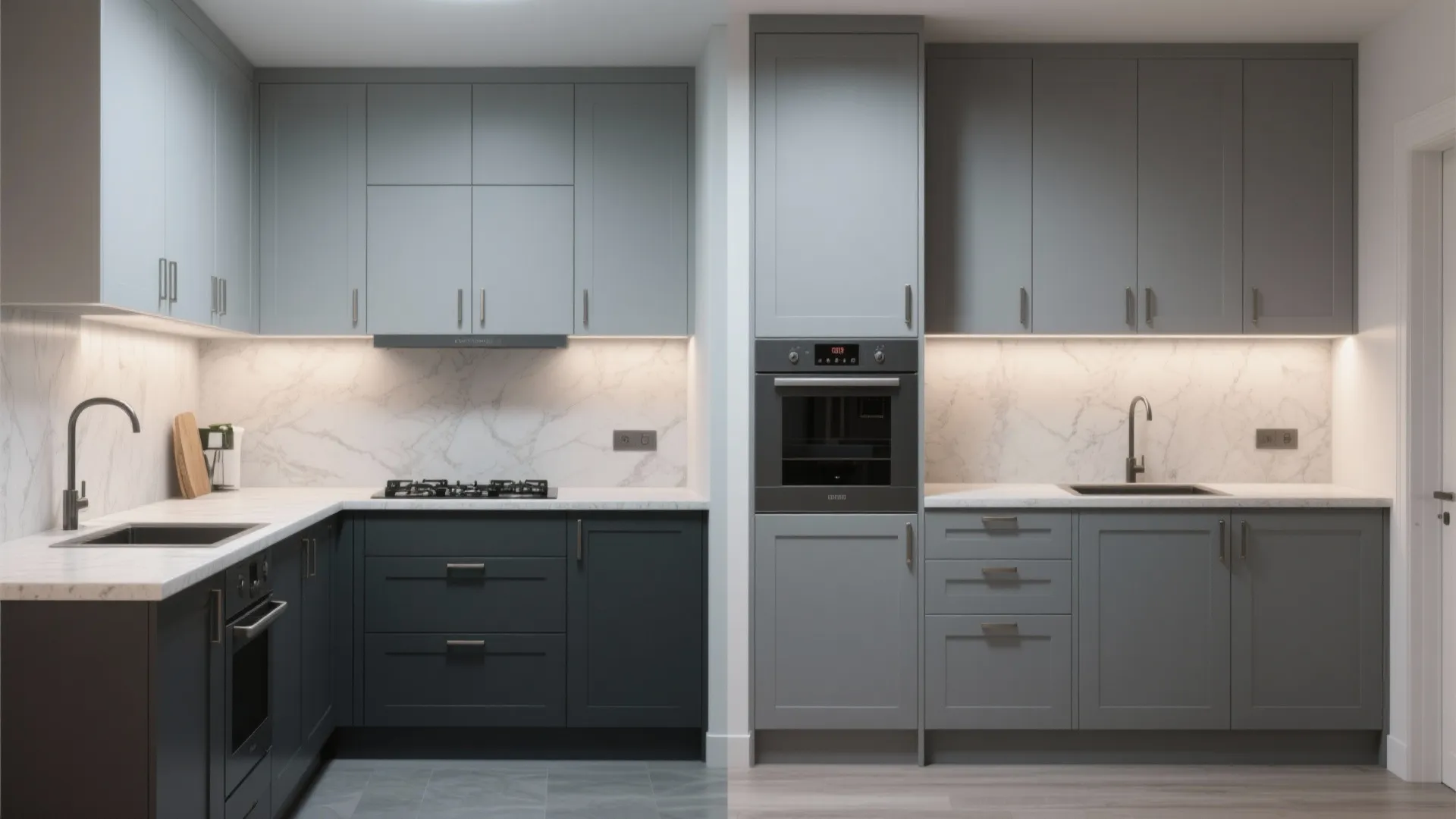 4. Two-tone gray mixes for depth