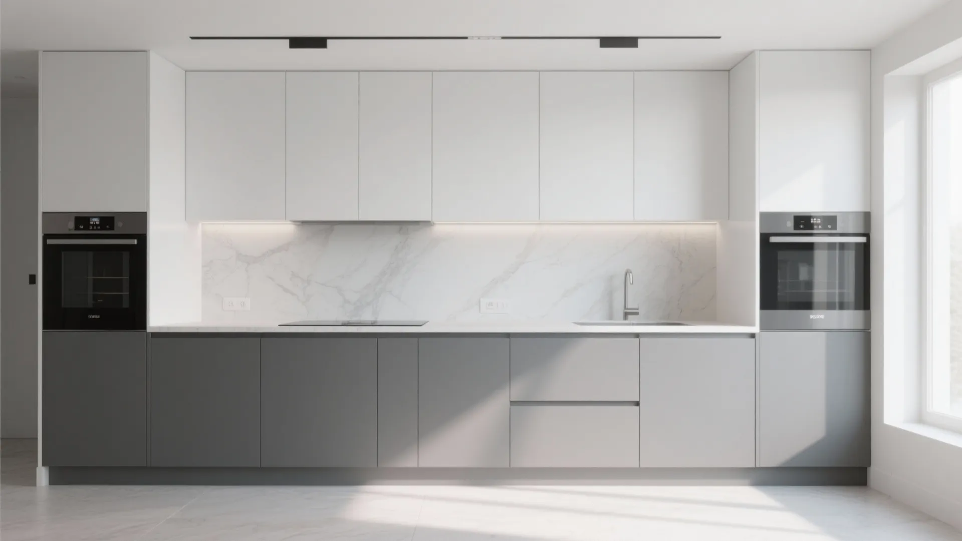 4. Two-Tone Cabinet Design