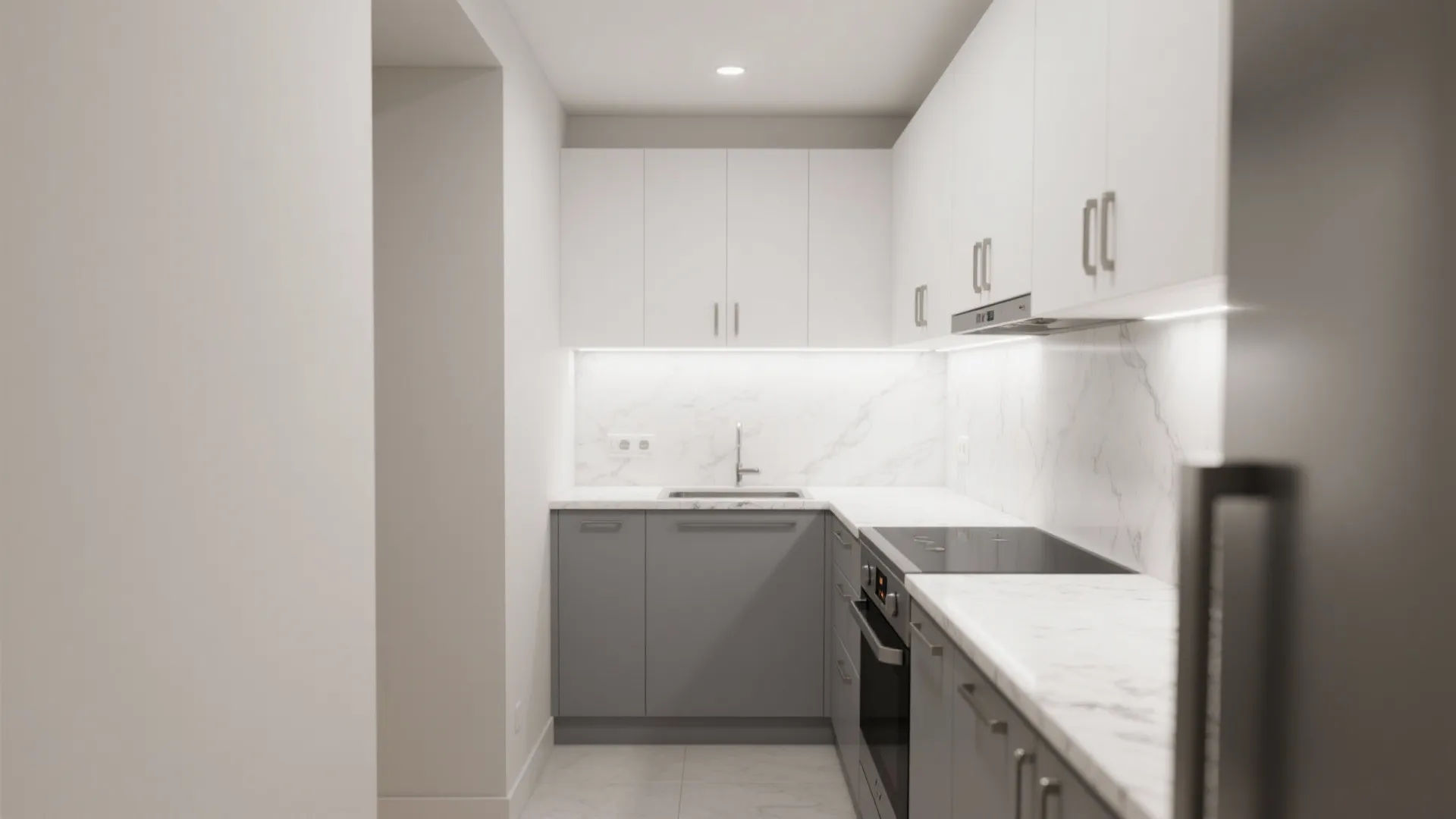 4. Two-Tone Kitchen Design