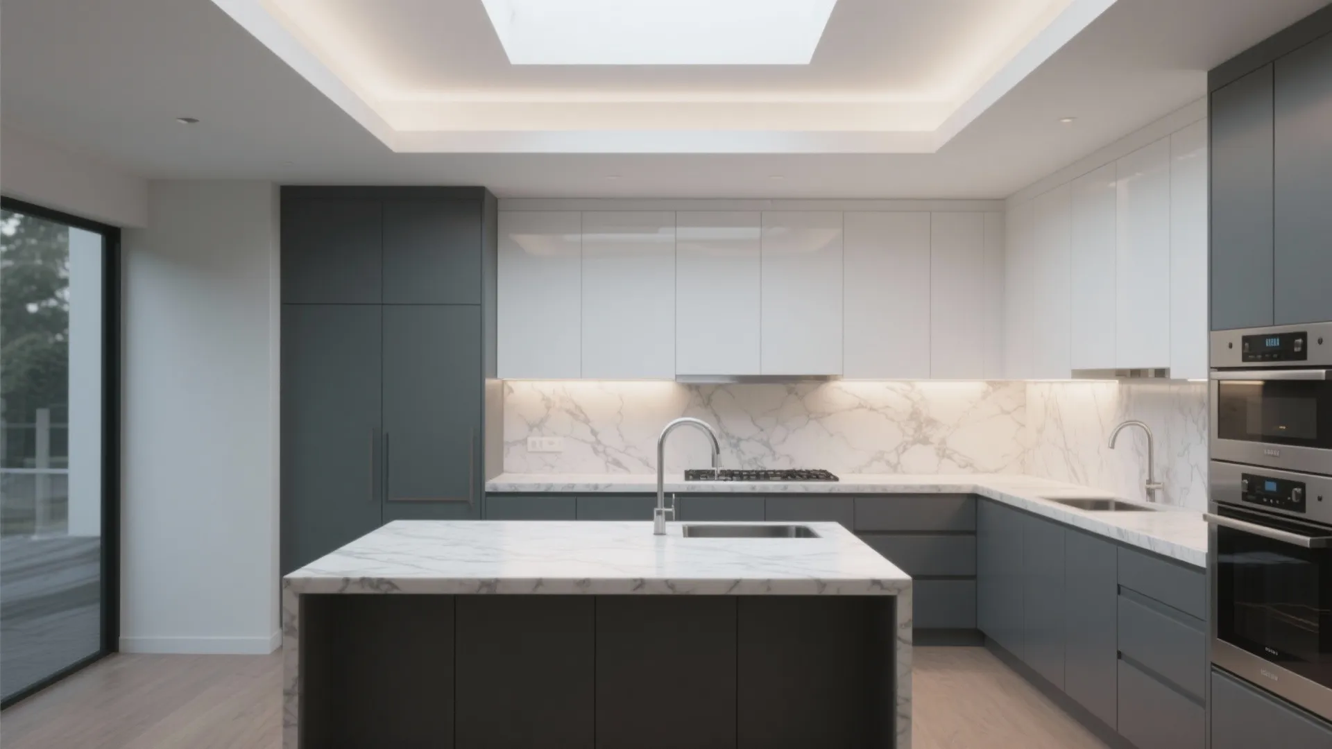 2. Two-Tone Grey and White for Visual Depth