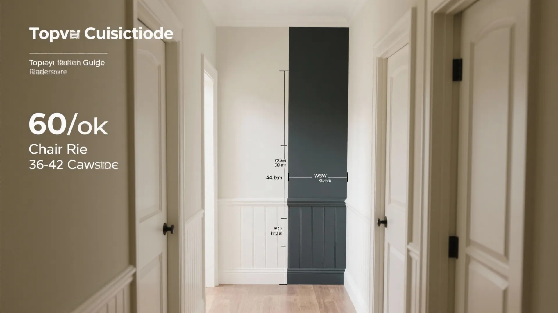 Two-Tone Walls or Wainscot for Height Control