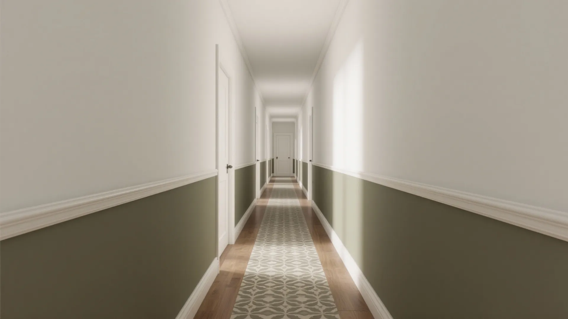 Two-Tone Walls to Define Flow