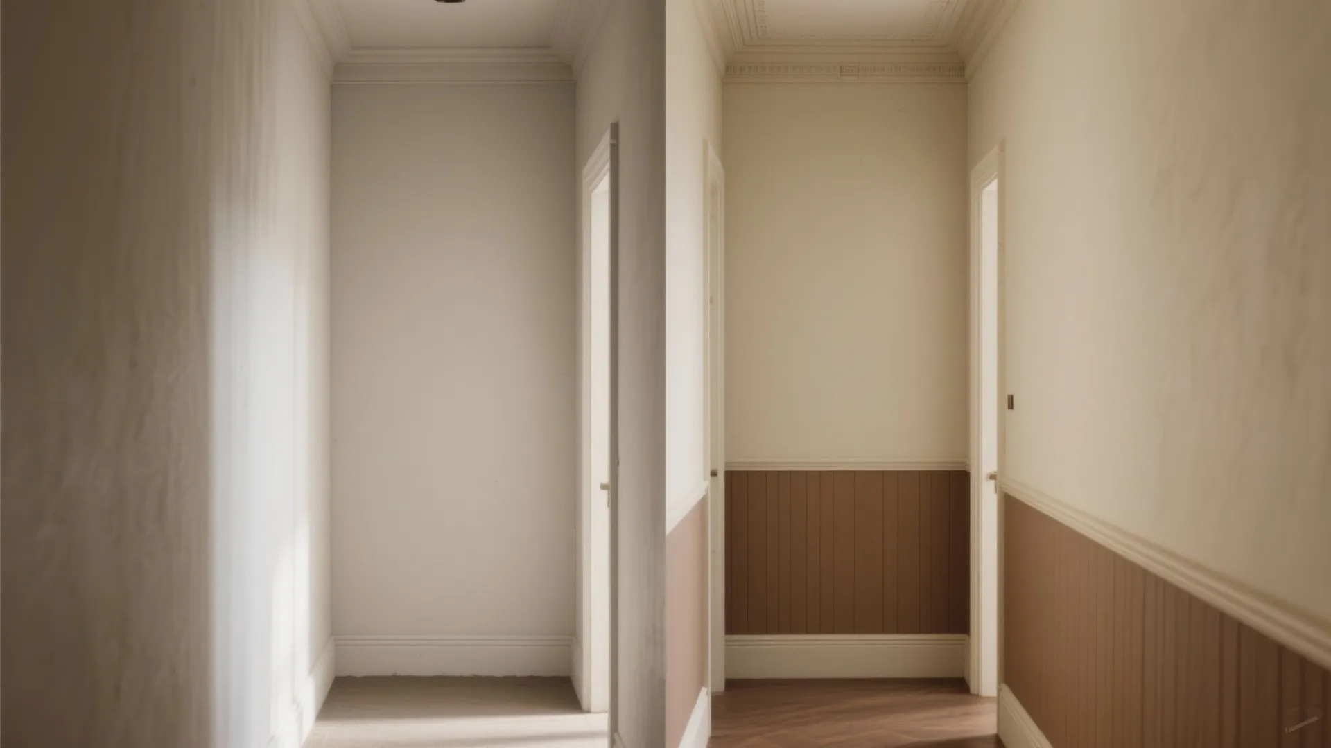Two-Tone Wainscot Effect in Distemper