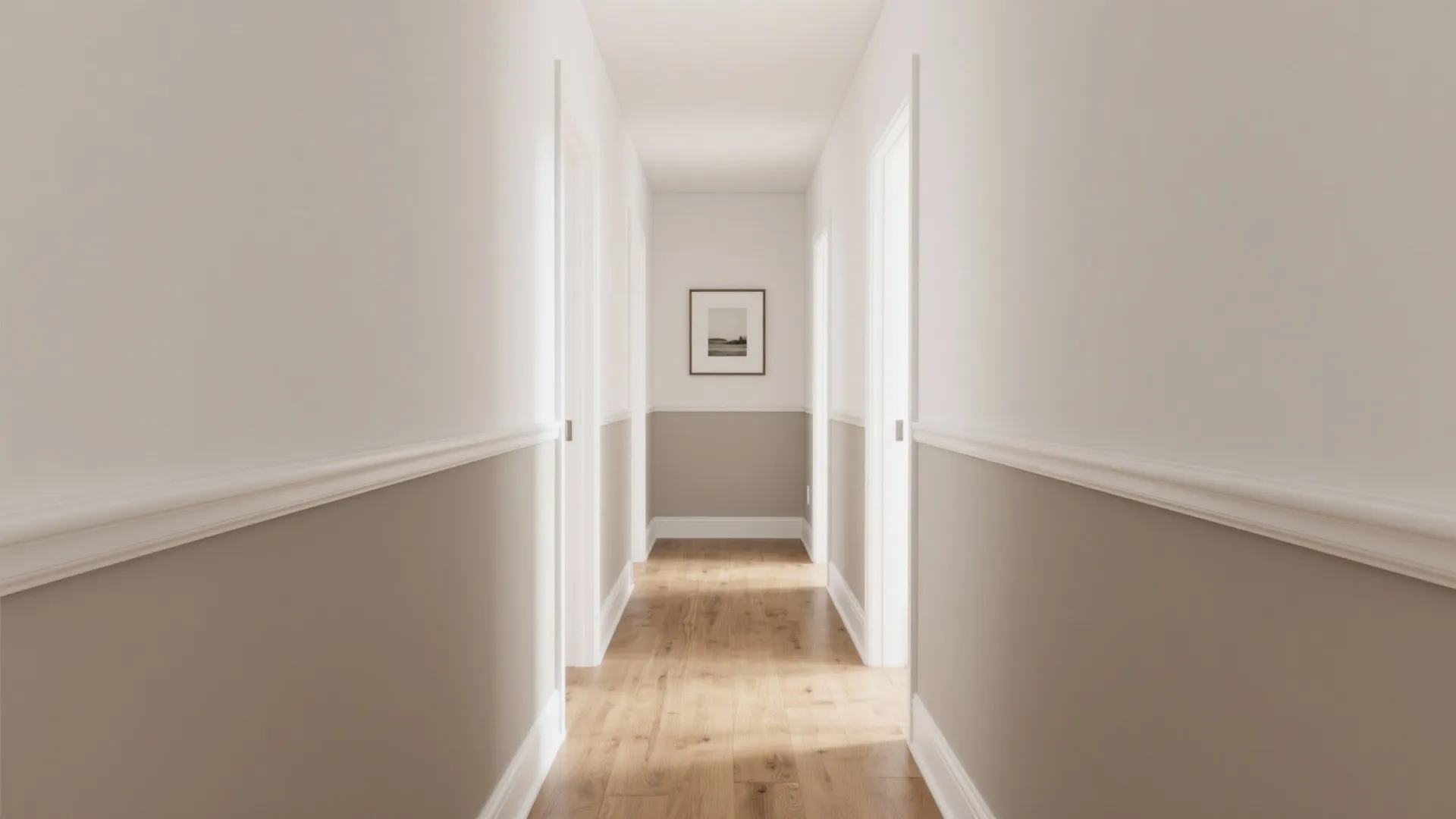 Soft Two-Tone Walls with Gentle Contrast