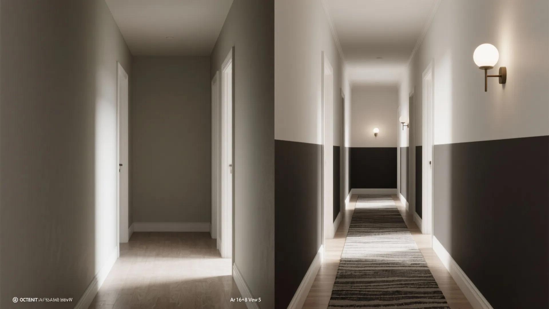 2. Two-tone schemes to lift and widen