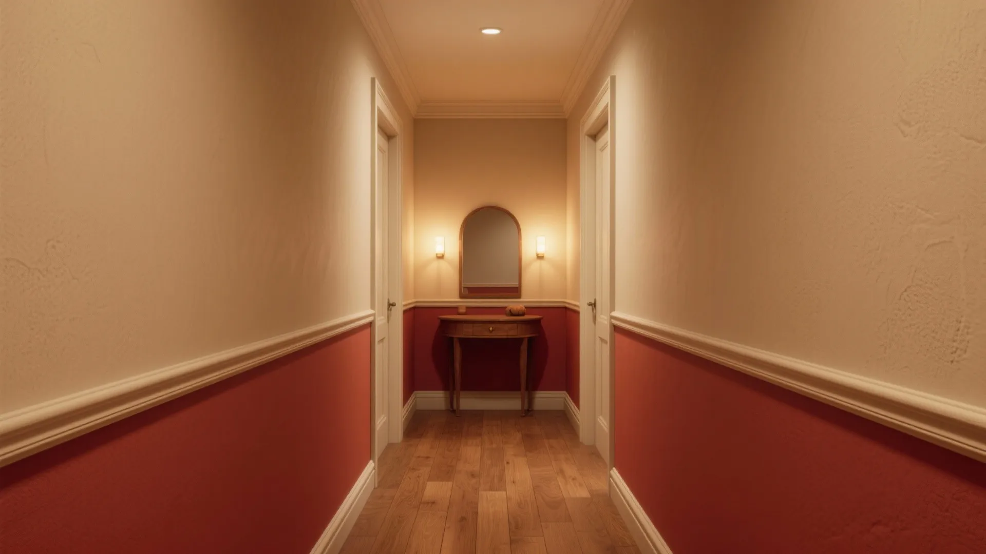 3. Two-tone scheme with an anchored lower half