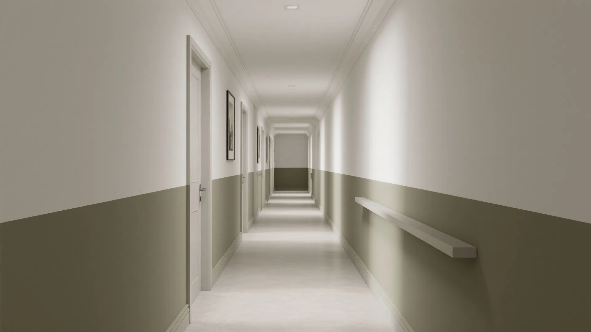 2) Two-tone split to lift the ceiling