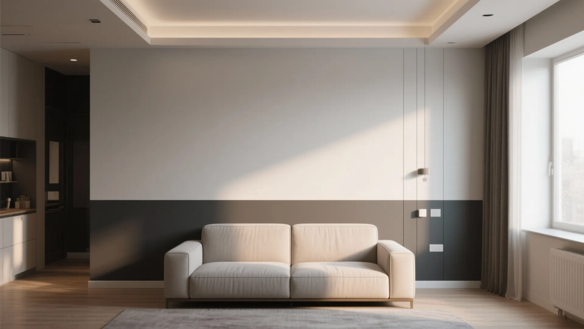 2. Two-Tone Walls for Height Play