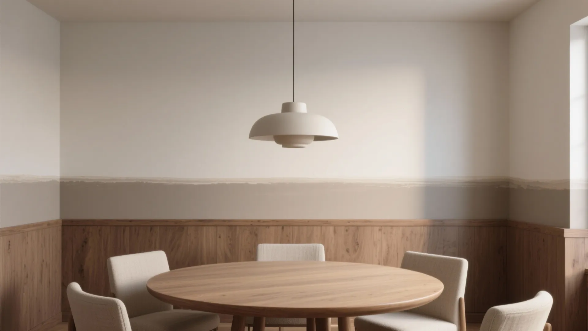 Two-Tone Horizon Line (Chair Rail Effect)