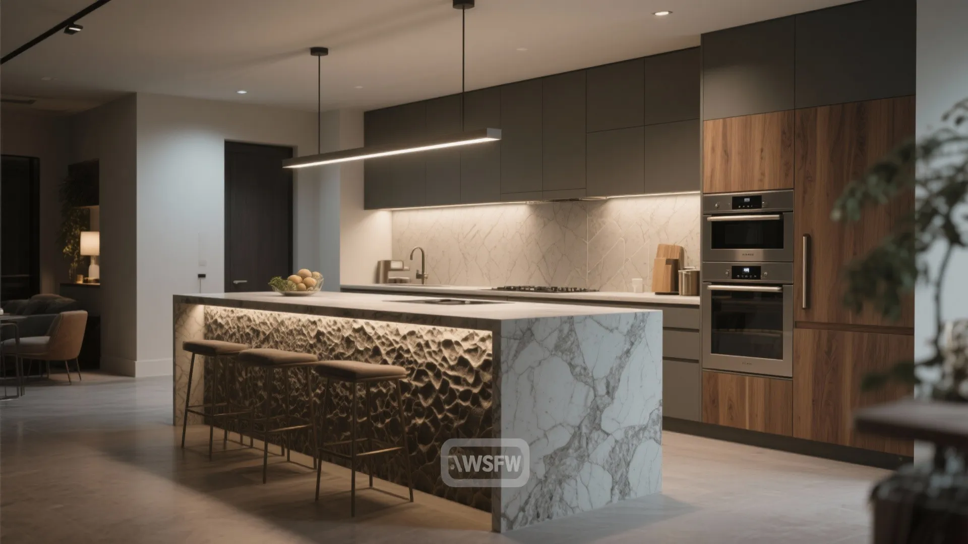 2. Two-tone palettes and textured accents