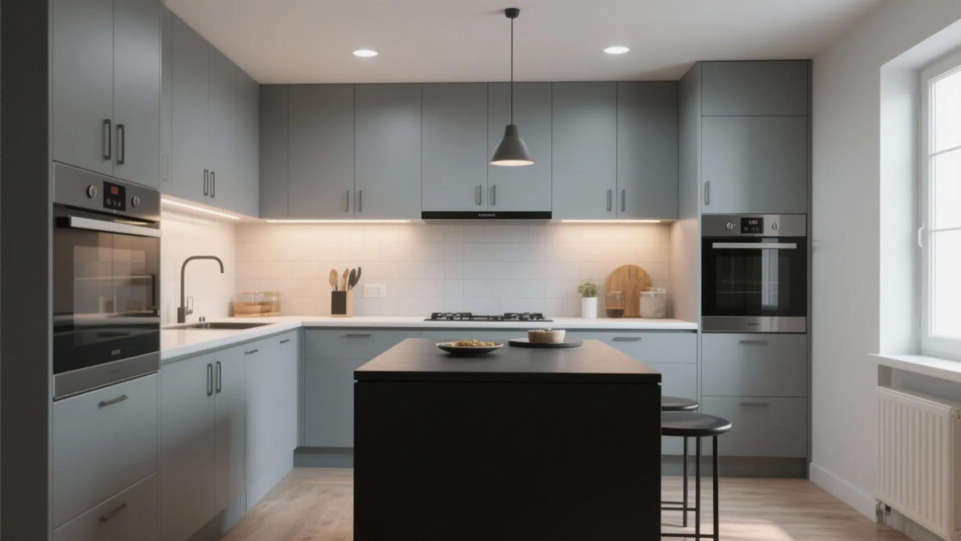 4. Two-Tone: Black Island, Grey Perimeter