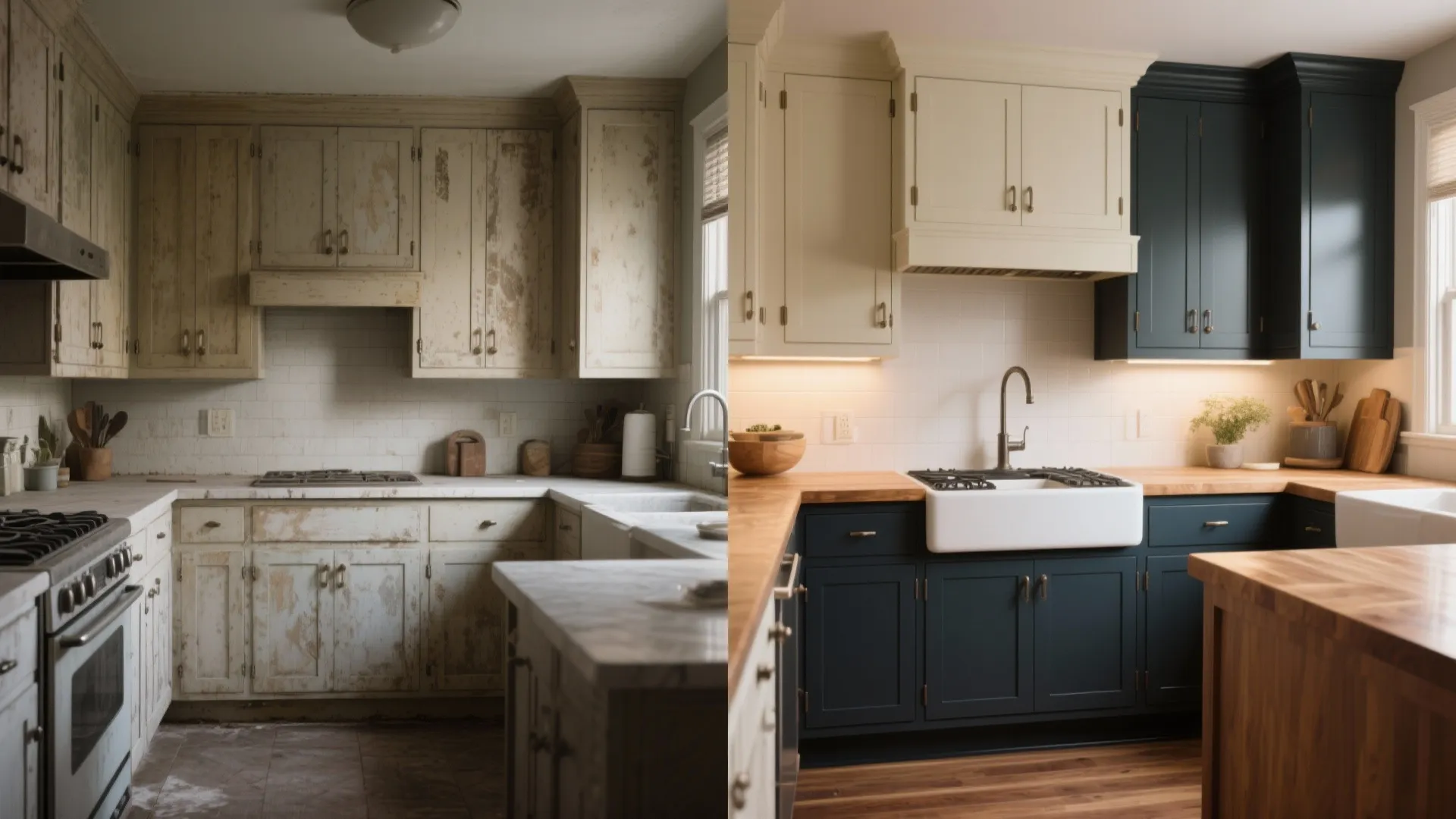 3. Two-tone kitchens with painted cabinets
