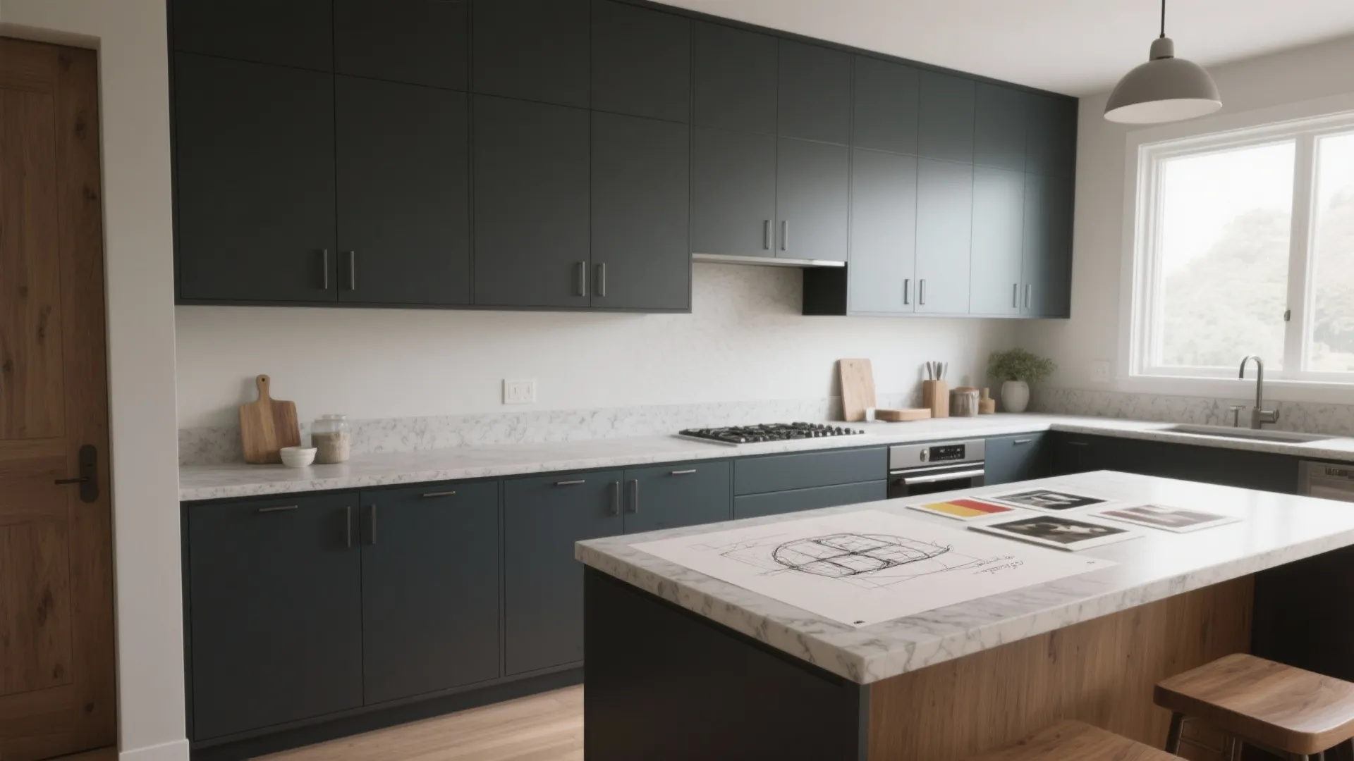 2. Two-Tone Kitchen Walls for Instant Refresh