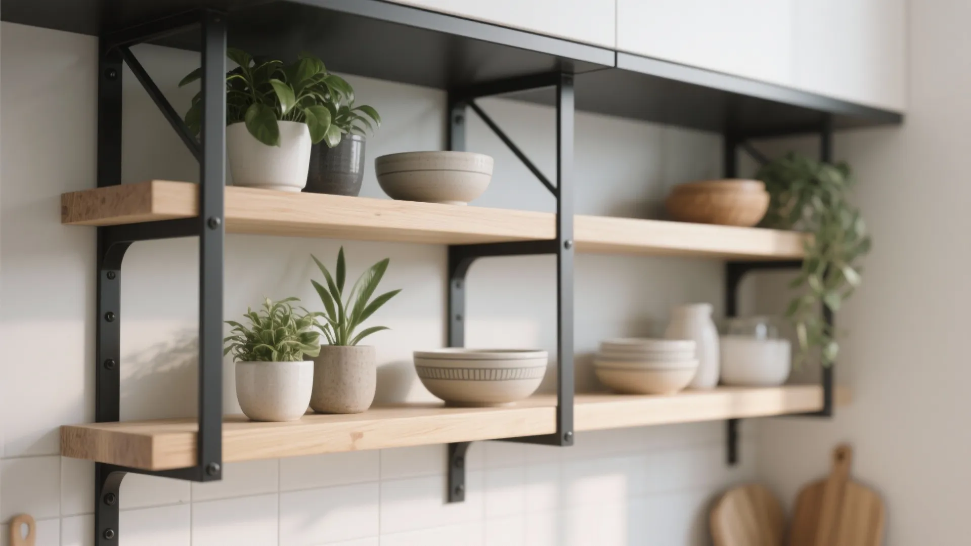 9. Two-Tone Shelves